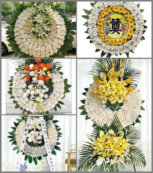 山西长治襄垣县夏店镇河坡村花圈速递